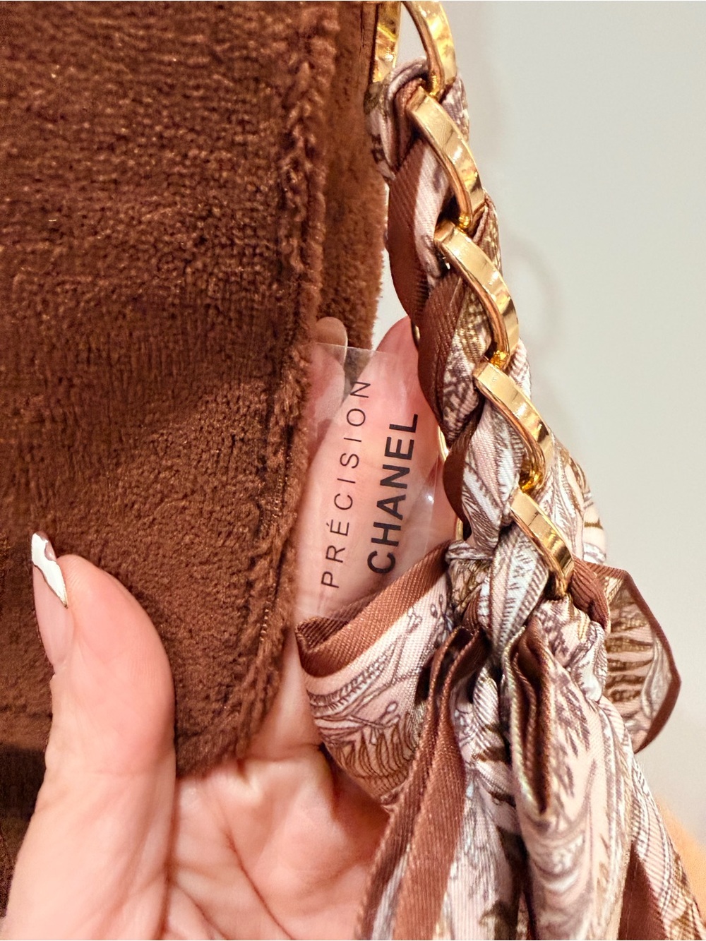 Chanel Precision (Novelty) Brown PLUSHIE Shoulder Bag + 2 Keychain Bag Charms ❣️ - Picture 5 of 14